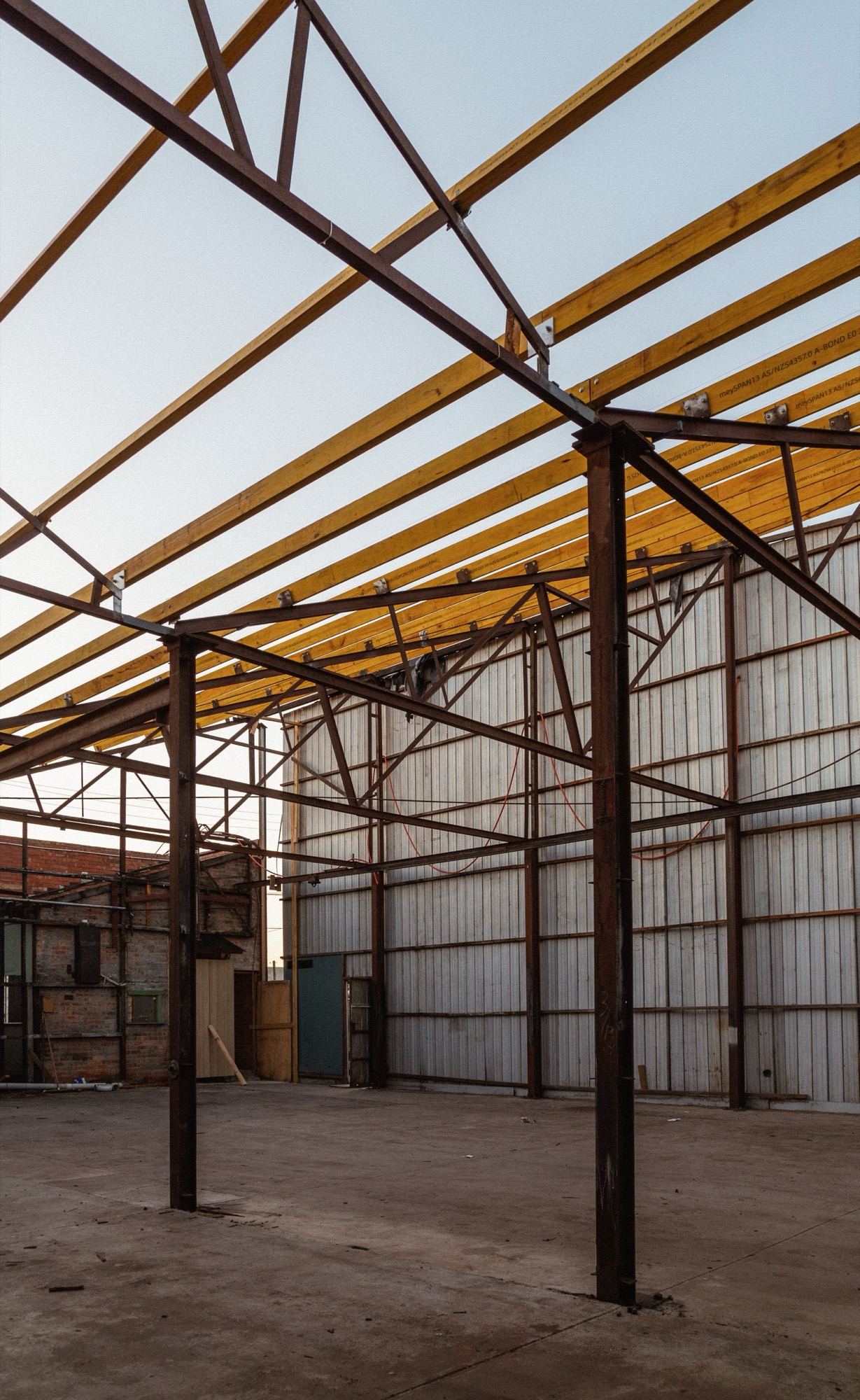 Roof structure detail